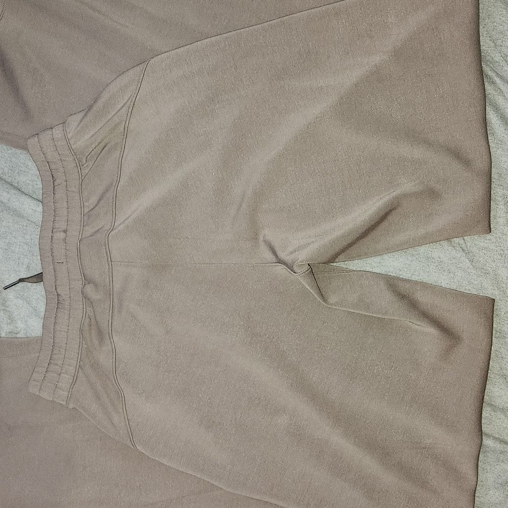American Tall -Pull-On Tie Waist Wide Leg Pants Sz Med-X-Tall Color-Portobello - Picture 7 of 11